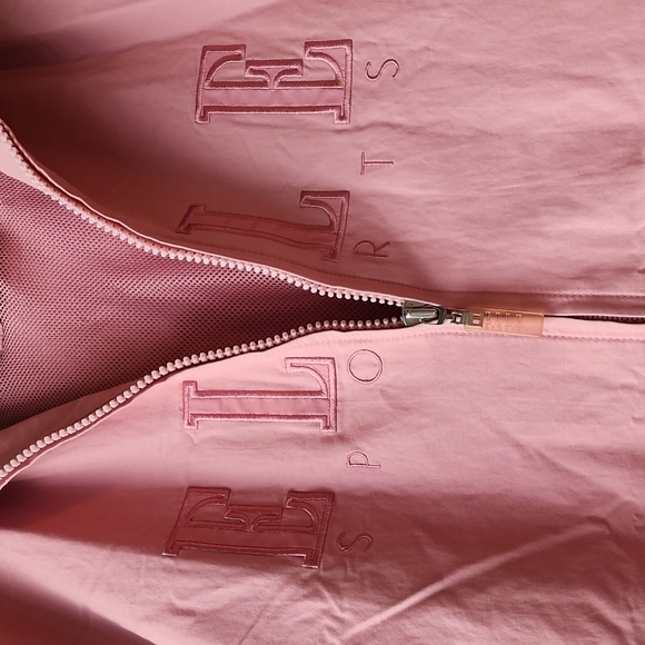 Vintage Elle Sports Pink Zip Up Mesh Oversized Windbreaker Jacket - Picture 2 of 8